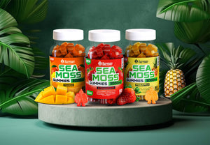 
                  
                    Load image into Gallery viewer, Delight Bundle - Mango, Pineapple &amp;amp; Strawberry Sea Moss Gummies - 3000Mg Per serving
                  
                