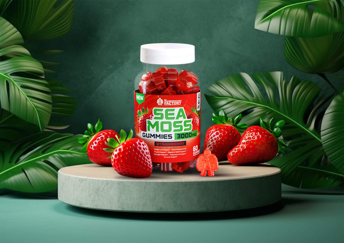 Strawberry Sea Moss Gummies 3000Mg Per Serving The Transformation