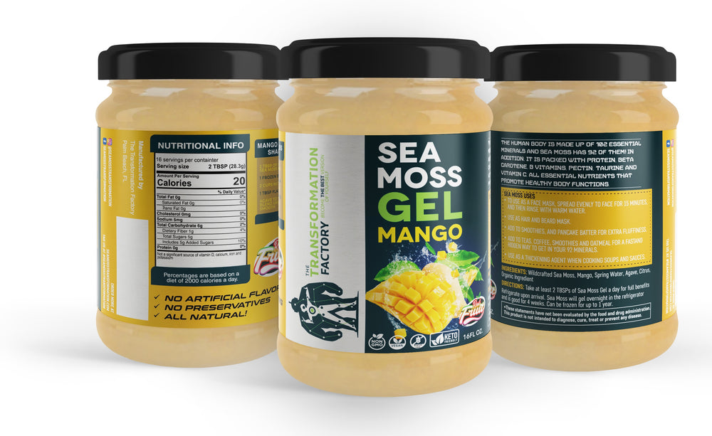 
                  
                    Load image into Gallery viewer, A jar of mango sea moss gel
                  
                